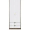 SWIFT Andie Ready Assembled 2 Door 2 Drawer Wardrobe -Oleu Furniture Shop VNOFF SQ2 0000000013 WHITE SLf