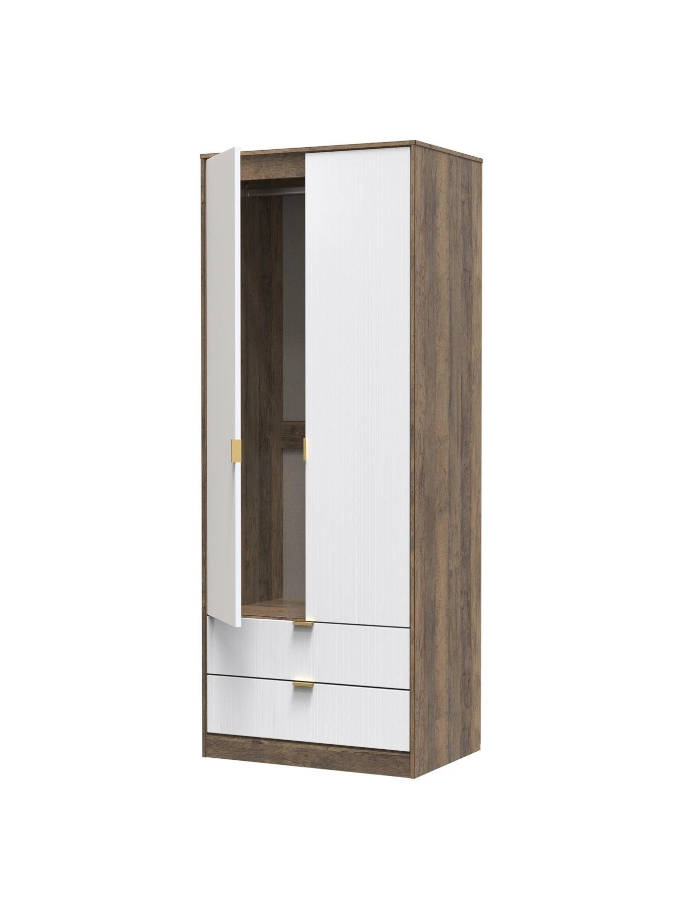 SWIFT Andie Ready Assembled 2 Door 2 Drawer Wardrobe 6 SWIFT Andie Ready Assembled 2 Door 2 Drawer Wardrobe - Image 4
