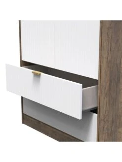 SWIFT Andie Ready Assembled 2 Door 2 Drawer Wardrobe 11 SWIFT Andie Ready Assembled 2 Door 2 Drawer Wardrobe -Oleu Furniture Shop VNOFF SQ6 0000000013 WHITE SLd2