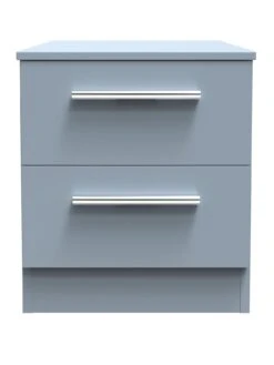 SWIFT Logan Ready Assembled 2 Drawer Bedside - Wireless Charging