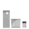 SWIFT Verity Ready Assembled 3 Piece Package - 2 Door Wardrobe, 3 Drawer Chest And Bedside Table -Oleu Furniture Shop VNOGH SQ2 0000000563 GREY GLOSS SLf