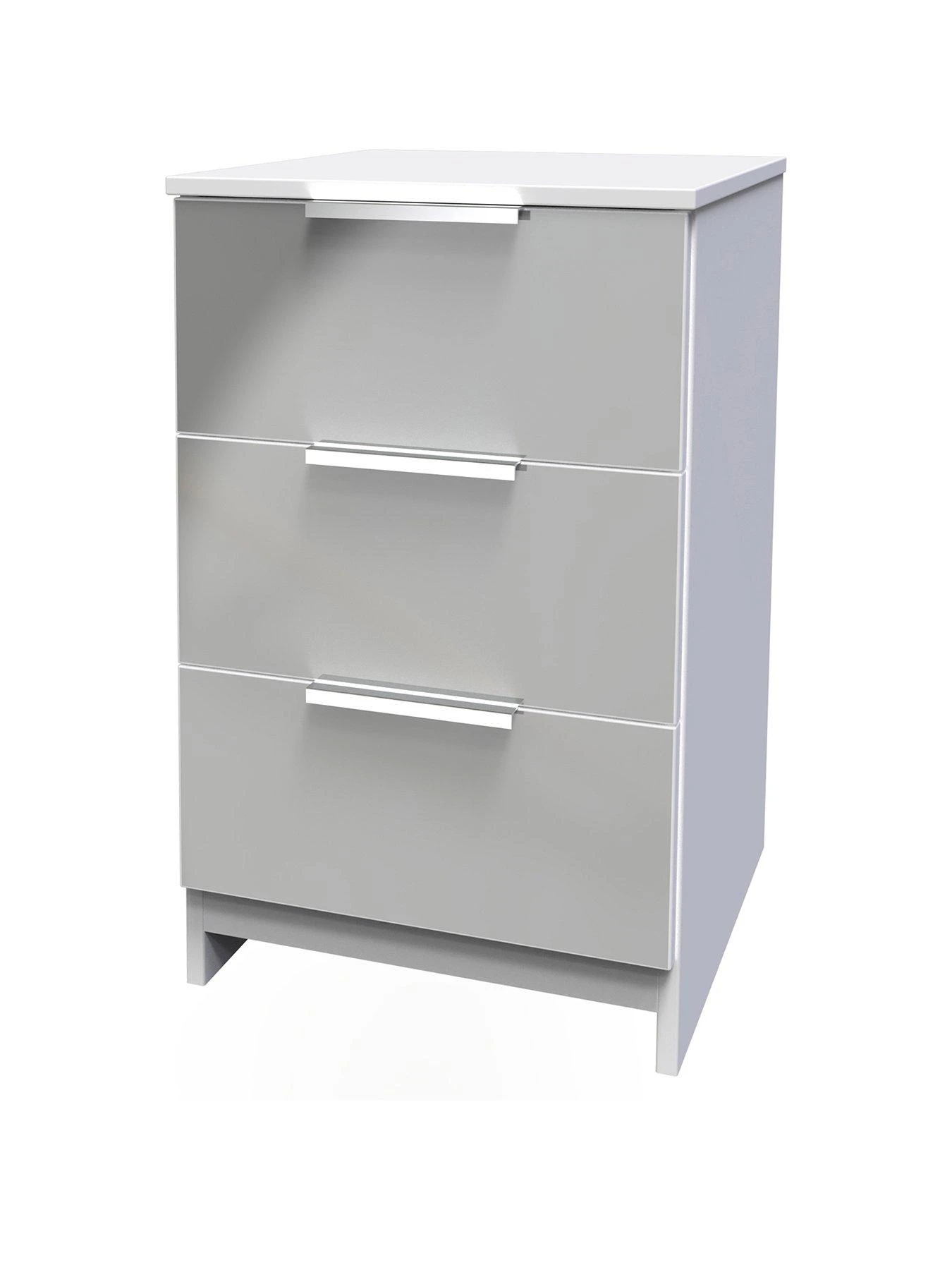 SWIFT Adair Ready Assembled 3 Drawer Bedside Cabinet 4 SWIFT Adair Ready Assembled 3 Drawer Bedside Cabinet - Image 2