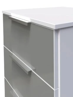 SWIFT Adair Ready Assembled 3 Drawer Bedside Cabinet 9 SWIFT Adair Ready Assembled 3 Drawer Bedside Cabinet -Oleu Furniture Shop VNOGJ SQ4 0000000563 GREY GLOSS SLd