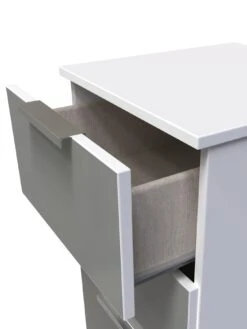 SWIFT Adair Ready Assembled 3 Drawer Bedside Cabinet 10 SWIFT Adair Ready Assembled 3 Drawer Bedside Cabinet -Oleu Furniture Shop VNOGJ SQ5 0000000563 GREY GLOSS SLd1