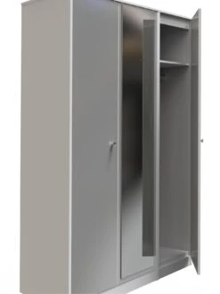 SWIFT Verity Part Assembled 3 Door Mirrored Wardrobe 11 SWIFT Verity Part Assembled 3 Door Mirrored Wardrobe -Oleu Furniture Shop VNOGQ SQ6 0000000563 GREY GLOSS SLd2