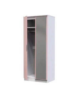 SWIFT Alva Ready Assembled 2 Door Mirrored Wardrobe -Oleu Furniture Shop VNOHG SQ5 0000000063 PINK SLd1
