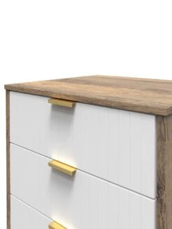 SWIFT Andie Ready Assembled 5 Drawer Tallboy -Oleu Furniture Shop VNOHL SQ4 0000000013 WHITE SLd