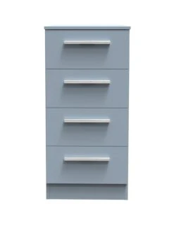 SWIFT Logan Ready Assembled 4 Drawer Tall Boy