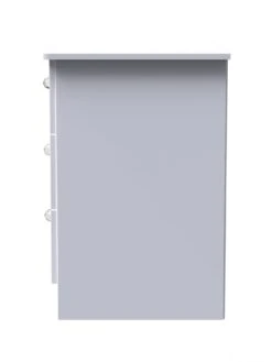 SWIFT Lumiere Ready Assembled 3 Drawer Bedside Cabinet With Led Lights -Oleu Furniture Shop VNOID SQ6 0000000559 WHITE GLOSS SLd2