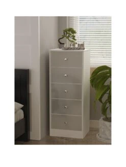 SWIFT Verity Ready Assembled 5 Drawer Tallboy