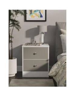 SWIFT Verity Ready Assembled 2 Drawer Bedside Cabinet