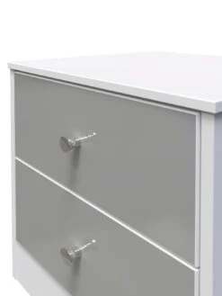 SWIFT Verity Ready Assembled 2 Drawer Bedside Cabinet 9 SWIFT Verity Ready Assembled 2 Drawer Bedside Cabinet -Oleu Furniture Shop VNOIN SQ4 0000000563 GREY GLOSS SLd