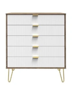SWIFT Andie Ready Assembled 5 Drawer Chest