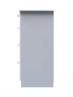 SWIFT Lumiere Ready Assembled 4 Drawer Deep Chest With Led Lights -Oleu Furniture Shop VNOJS SQ6 0000000559 WHITE GLOSS SLd2