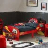 Disney Cars Lightning McQueen Toddler Car Bed -Oleu Furniture Shop VNU3A SQ1 0000000017 RED RSr