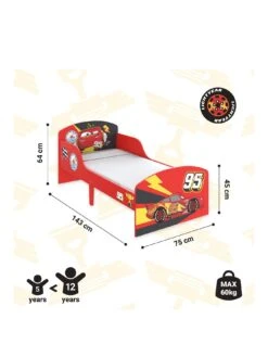 Disney Cars Lightning McQueen Toddler Car Bed -Oleu Furniture Shop VNU3A SQ3 0000000017 RED SLa