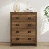 GFW Boston 4 Drawer Chest - Oak -Oleu Furniture Shop VNZX4 SQ1 0000000006 OAK RSr