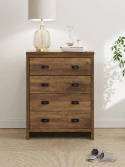 GFW Boston 4 Drawer Chest - Oak