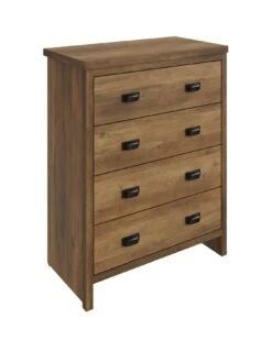 GFW Boston 4 Drawer Chest - Oak -Oleu Furniture Shop VNZX4 SQ3 0000000006 OAK SLa
