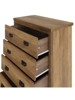 GFW Boston 4 Drawer Chest - Oak -Oleu Furniture Shop VNZX4 SQ4 0000000006 OAK SLd