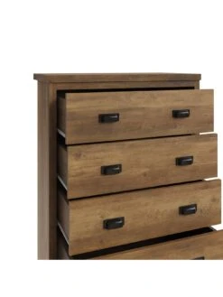 GFW Boston 4 Drawer Chest - Oak -Oleu Furniture Shop VNZX4 SQ5 0000000006 OAK SLd1