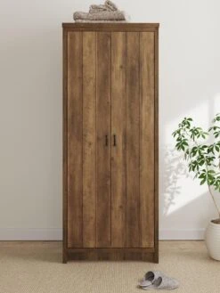 GFW Boston 2 Door Wardrobe - Oak