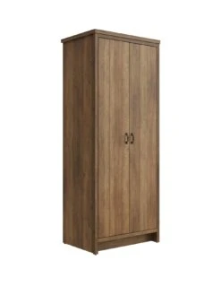 GFW Boston 2 Door Wardrobe - Oak -Oleu Furniture Shop VNZXA SQ3 0000000006 OAK SLa