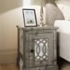 GFW Amelie Mirrored Bedside Chest -Oleu Furniture Shop VNZYS SQ1 0000000005 GREY RSr