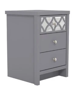 GFW Arianna 3 Drawer Bedside Chest - Grey -Oleu Furniture Shop VO4OZ SQ3 0000000005 GREY SLa