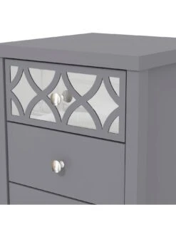 GFW Arianna 3 Drawer Bedside Chest - Grey -Oleu Furniture Shop VO4OZ SQ5 0000000005 GREY SLd1