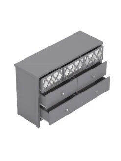 GFW Arianna 3 + 4 Chest Of Drawers -Oleu Furniture Shop VO4P1 SQ4 0000000005 GREY SLd