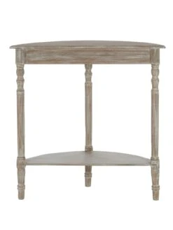 Premier Housewares Heritage Half Round Console Table -Oleu Furniture Shop VO7K6 SQ5 0000000005 GREY SLd1