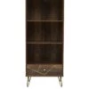 Premier Housewares Flori Bookcase 1 Premier Housewares Flori Bookcase -Oleu Furniture Shop VO7KX SQ2 0000000143 BROWN SLf