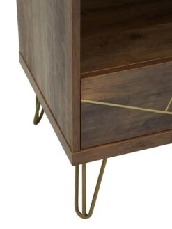 Premier Housewares Flori Bookcase -Oleu Furniture Shop VO7KX SQ4 0000000143 BROWN SLd