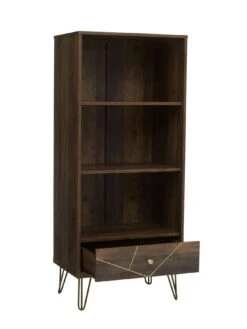 Premier Housewares Flori Bookcase -Oleu Furniture Shop VO7KX SQ5 0000000143 BROWN SLd1
