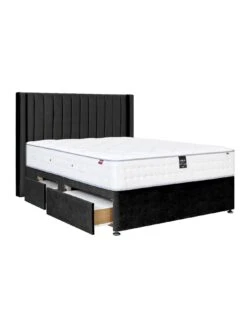 Airsprung Galleria 3000 Pocket Memory Divan -Oleu Furniture Shop VO8CO SQ4 0000000004 BLACK SLd1