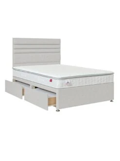 Airsprung Lila Pillowtop Divan -Oleu Furniture Shop VO8F3 SQ4 0000000215 LIGHT GREY SLd1