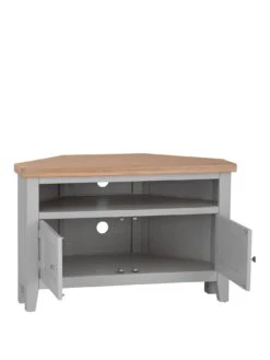 K-Interiors Fina Corner Tv Unit -Oleu Furniture Shop VOTG4 SQ3 0000000005 GREY SLa