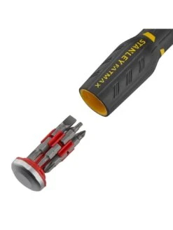 Stanley FatMax Fatmax Ratchet Screwdriver With 12 Bits -Oleu Furniture Shop VP040 SQ3 0000000099 N A SLd1