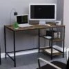 Vida Designs Brooklyn Desk -Oleu Furniture Shop VR61U SQ1 0000001206 DARK WOOD RSr