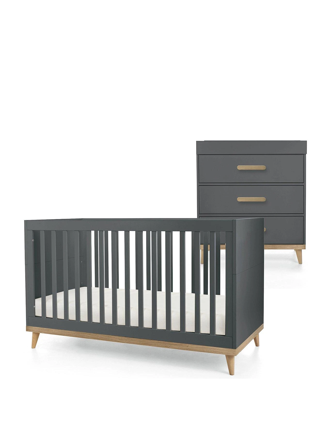 Mamas & Papas Austwick 2 Piece Furniture Set- Anthracite 4 Mamas & Papas Austwick 2 Piece Furniture Set- Anthracite - Image 2