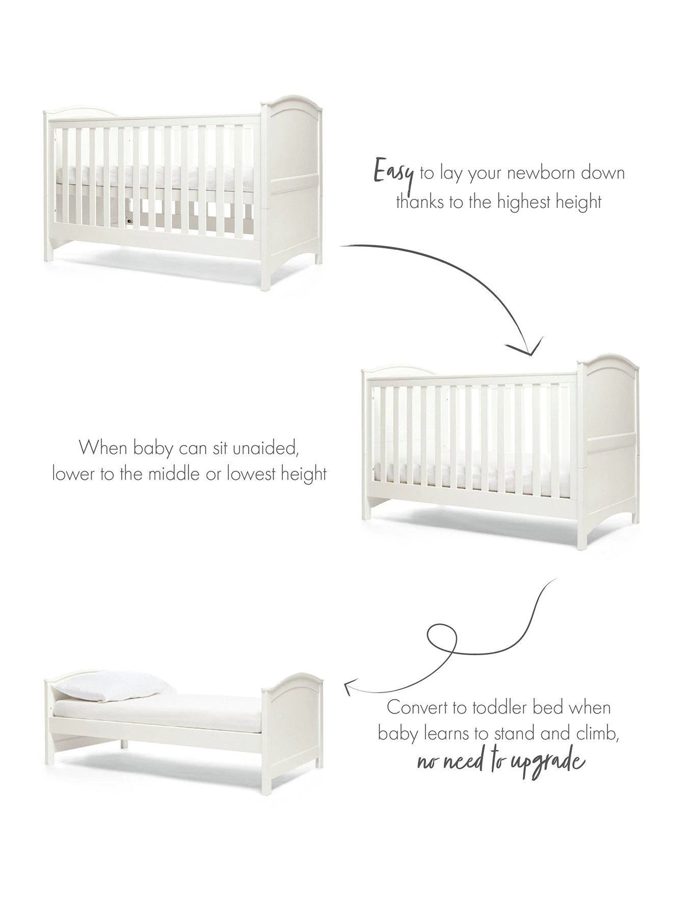Mamas & Papas Flyn 2 Piece Furniture Set- White 6 Mamas & Papas Flyn 2 Piece Furniture Set- White - Image 4