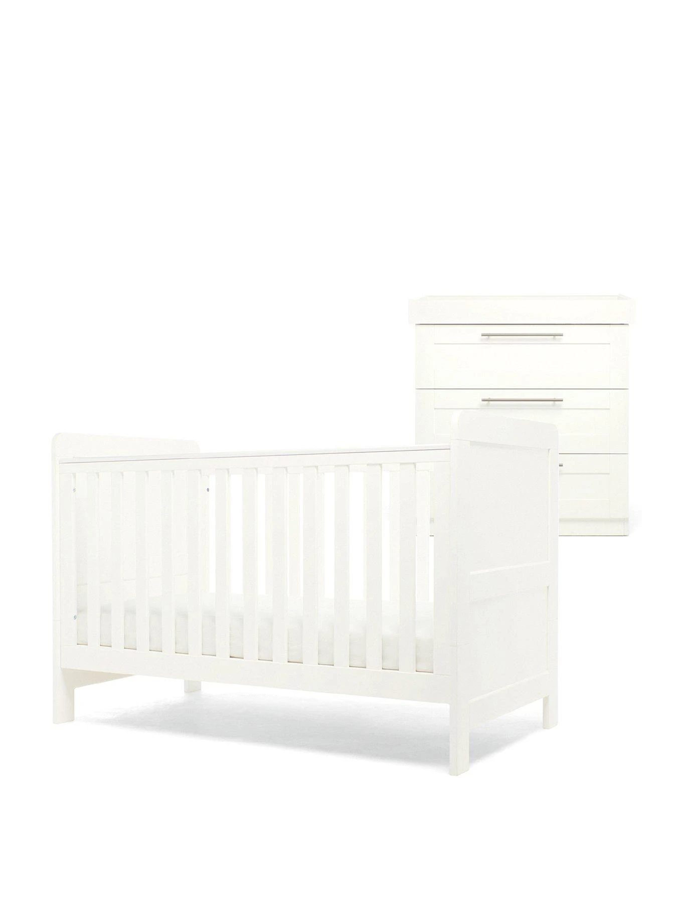 Mamas & Papas Hampden 2 Piece Furniture Set- White 3 Mamas & Papas Hampden 2 Piece Furniture Set- White
