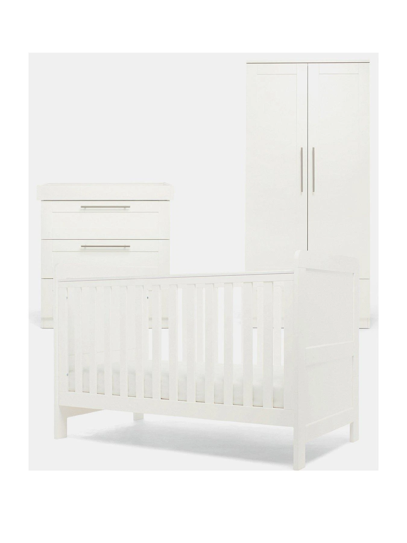 Mamas & Papas Hampden 3 Piece Furniture Range- White 3 Mamas & Papas Hampden 3 Piece Furniture Range- White