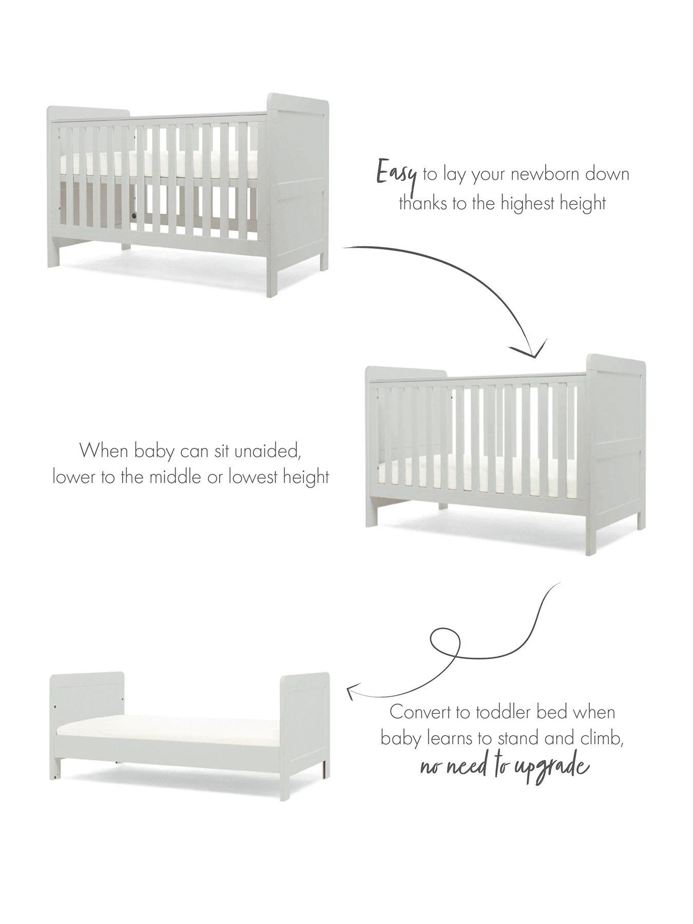 Mamas & Papas Hampden 3 Piece Furniture Range- Grey 7 Mamas & Papas Hampden 3 Piece Furniture Range- Grey - Image 5