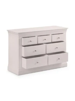 Julian Bowen Clermont 4+3 Drawer Chest 11 Julian Bowen Clermont 4+3 Drawer Chest -Oleu Furniture Shop VRRMC SQ5 0000000215 LIGHT GREY SLd1