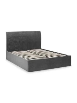 Julian Bowen Sanderson Double Diamond Quilted Ottoman Bed -Oleu Furniture Shop VRRO6 SQ3 0000000005 GREY SLd