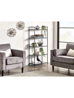 Julian Bowen Chicago Tall Bookcase 11 Julian Bowen Chicago Tall Bookcase -Oleu Furniture Shop VRROF SQ5 0000000004 BLACK SLd1