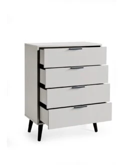 Julian Bowen Alba 4 Drawer Wide Chest -Oleu Furniture Shop VRRP6 SQ4 0000000005 GREY SLd