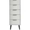 Julian Bowen Alba 5 Drawer Narrow Chest 1 Julian Bowen Alba 5 Drawer Narrow Chest -Oleu Furniture Shop VRRP7 SQ2 0000000005 GREY SLf